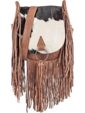 Indie Cowhide Saddle Bag - Stylish Leather Crossbody Purse for Everyday Use